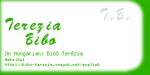terezia bibo business card